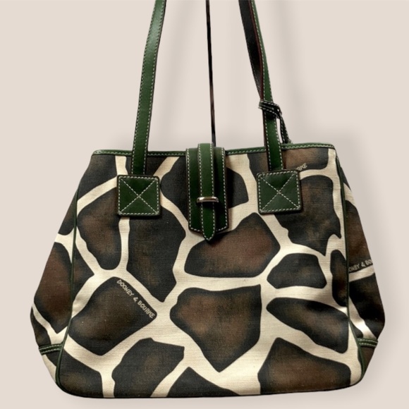 Dooney & Bourke Handbags - Dooney & Bourke Large Giraffe Print Leather Purse